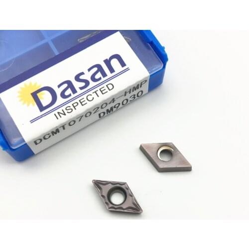 10PCS DCMT070204 HMP Carbide Inserts DCMT 11T304 High Quality Blade Cutting Tool CNC Tools Lathe Cutter Internal Turning Tool