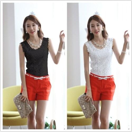 2014 new style tank tops female sleeveless tops tees plus size lace womens tank tops sizeS,M,L,XL,XXL Black,white