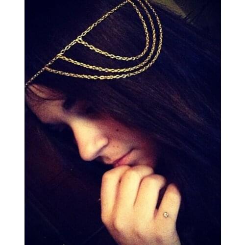 2018 Bride Hair Decoration Women head chain Headbands ornamentation Hair jewelry Indian Head Piece Wedding Hair Jewelry