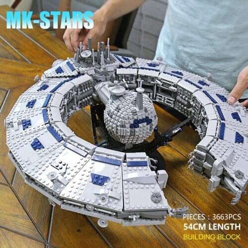 21008 Star Toys Wars Compatible With MOC-13056 Lucrehulk Star Control Ship Model Building Blocks Bricks Kids Christmas Toys Gift