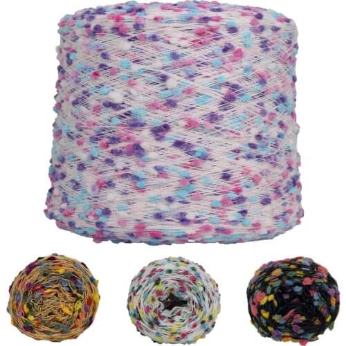 50G Colored Bead Crochet Partner Thread Nylon Bleaded Hand Knitting Yarn for DIY Garments