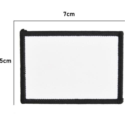 50pcs Sublimation Diy Blank Badge for Heat Press Transfer Machine Embroidered Hot Melt Adhesive Badges Armband Cloth Badges