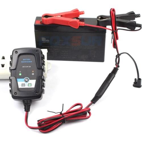 12V Automatic Trickle Battery Charger Smart Battery Charger for Car Motorcycle Lawn Mower AGM GEL CELL WET Lead Acid Batteries