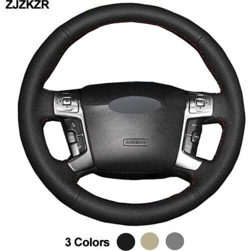Car Auto Steering-Wheel Cover For Ford Mondeo Mk4 2007 - 2013 S-Max 2006 -2011 Galaxy 2011-2015 Stuurhoes Volant 2008 2009 2010