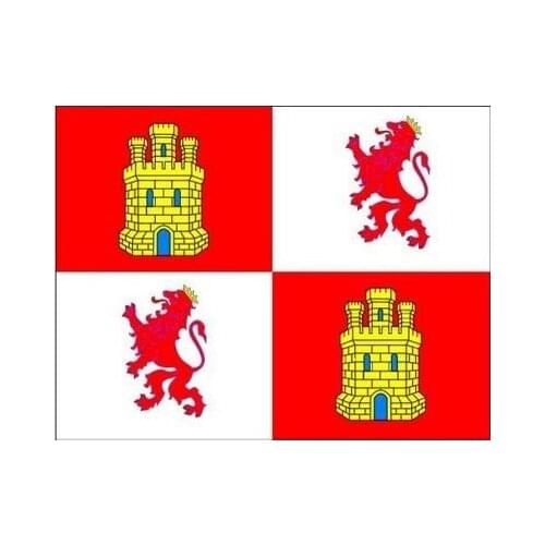 BANDERA CALIDAD NACIONAL DE Castilla y leon 150x90cm - Tela De Alta calidad Envió Gratis