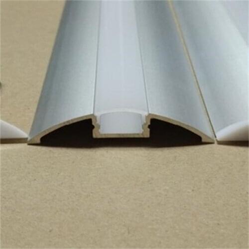 YANGMIN free shipping FROSTED/TRANSPARENT Cover diffuser smd5630 2.5 meter each piece led strip aluminium led profile 50m/lot