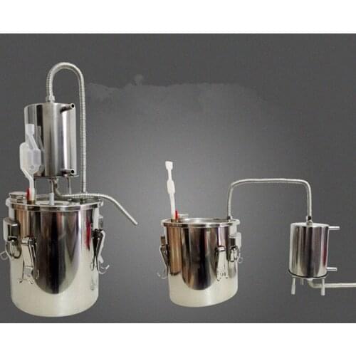 10 L Liters 2 Gal Household Moonshine Still Wine Maker Brew Alcohol Distiller Boiler Stainless Steel Wine Making
