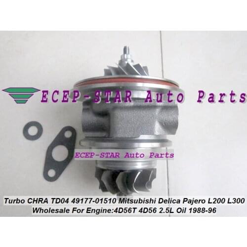 Turbo Cartridge CHRA Core TD04 49177-02510 49177-02511 MD155984 MD187211 For MITSUBISHI MONTERO L200 L300 L400 PAJERO 4D56Q 2.5L
