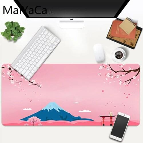 Japanese pink cherry blossom style Gamer Speed Mice Retail Durable Desktop Mousepad Free Shipping Large Mouse Pad Keyboards Mat
