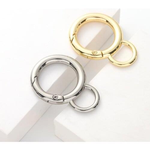 5pcs Gourd Shape 28MM Metal Spring Hook Buckle Jewelry Pendant DIY Crafts Outdoor Buckle Luggage Accessories