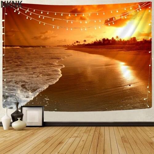 NKNK Brand Sun Tapestry Beach Tenture Mandala Hawaii Wall Tapestry Landscape Home Tapestrys Decor Mandala Hippie Printed