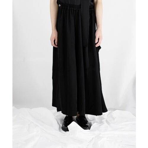 New Autumn winter Mens clothing GD Hair Stylist fashion Ultra loose Casual skirt pants plus size costumes