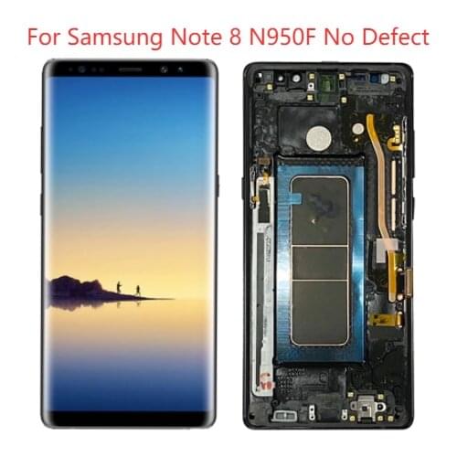 New Original Super AMOLED N950F LCD For Samsung Galaxy Note 8 Display With Frame Note 8 SM-N950U N950A LCD Touch Screen Parts