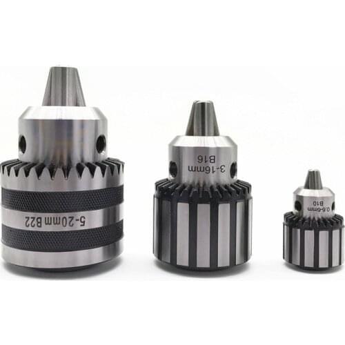 SAN OU Durable 0.6-6mm Electric Drill Chuck B10 Thread Thread Keyed Drill Adapter With Chuck Key