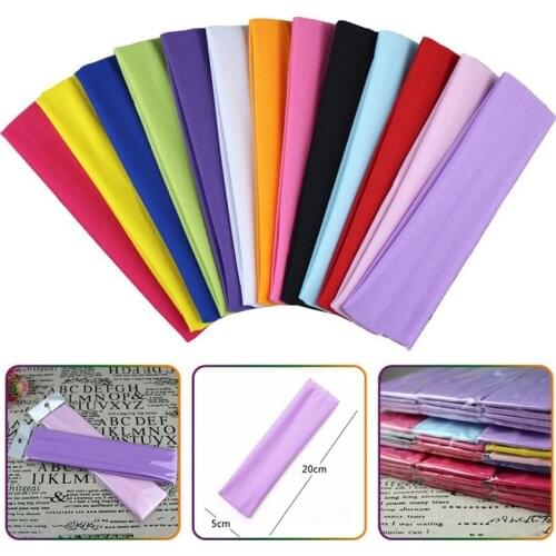 Yoga Hair Band Women Knotted Turban Stretch Head Warp Fitness Sport Sweatband Fashion Headband Breathable Cotton Headwear New