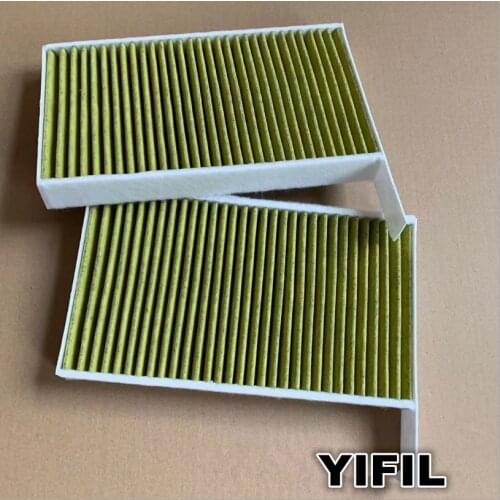 2PCS/set Activated Carbon Cabin Filter 1107681-00-A For Tesla Model 3 EV5YJ3 EVAWD5YJ3 2017 2018 2019