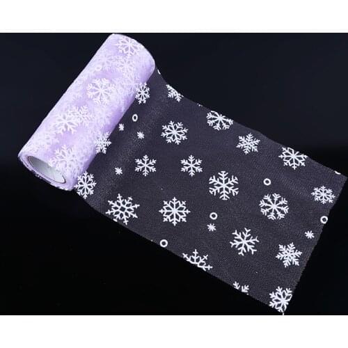 Snowflake Diy Tutu Skirt Tulle Roll Tulle Knit Sewing Mesh Fabric Organza Birthday Party Christmas Wedding Decoration