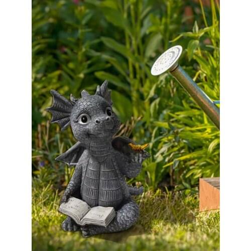 Dragon Statue Resin Animal Garden Dragon Figurine For Lawn Decor Outdoor Yard Decoration Durable Desktop Ornaments Perfect Gift