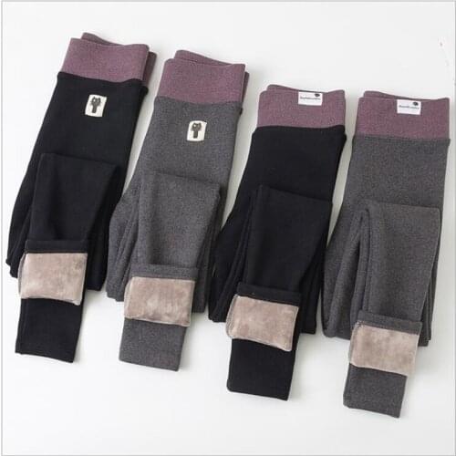 Women Warm Winter Leggings Womens Plus Velvet Leggings Winter High Waist Thick Super Elastic Leggings Women Winter Z272