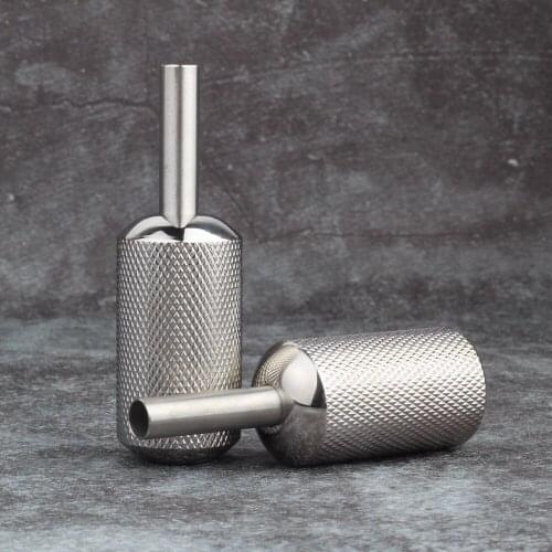 YILONG 1PCS Stainless Steel Tattoo Grip 25MM With Back Stem Professional Tattoo Machine Grips Tubes Tips Tool Free Shipping