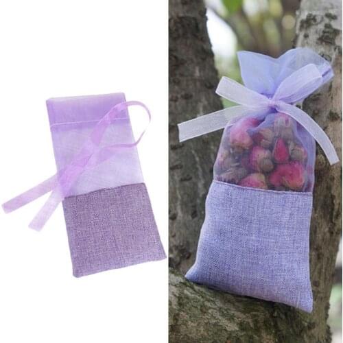 10pcs Lavender Sachet Bag Solid Color Empty Lavender Bags Sachets Bag Fragrance Pouch Storage Bags Home Fragrance Sachets