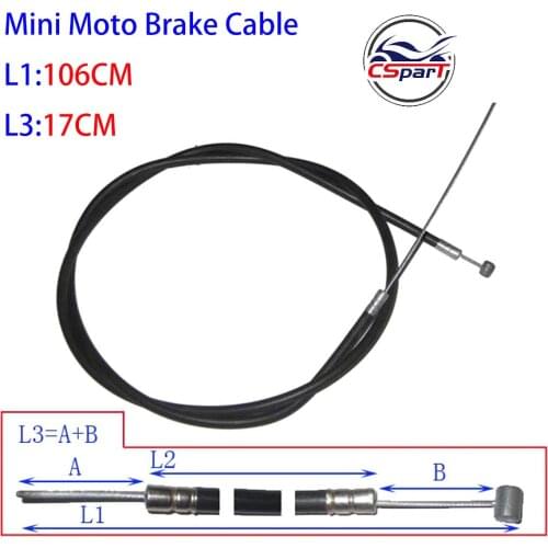 106CM 41.7 Inch Rear Brake Cable Mini Moto ATV Pocket Dirt Pit Bike Scooter Chopper 33CC 43CC 47CC 49CC
