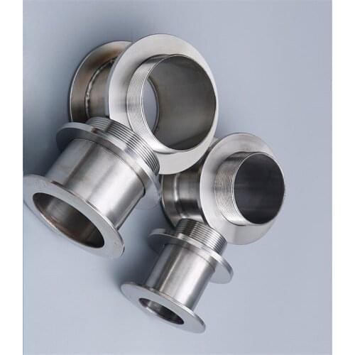 304 Stainless Steel Casing Pipe Through Wall Sleeve Male Thread Drivepipe Decorative Ring Color Plate 19mm-51mm Annular Tubes
