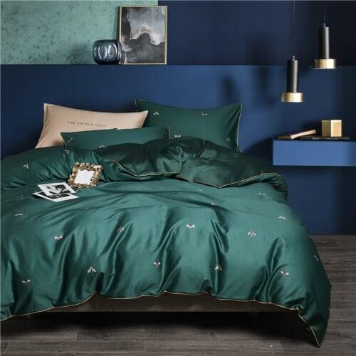 4pcs Egyptian cotton Digital printing Luxury bedding bedclothes Queen King size bedcover duvet cover pillowcase bedding sets