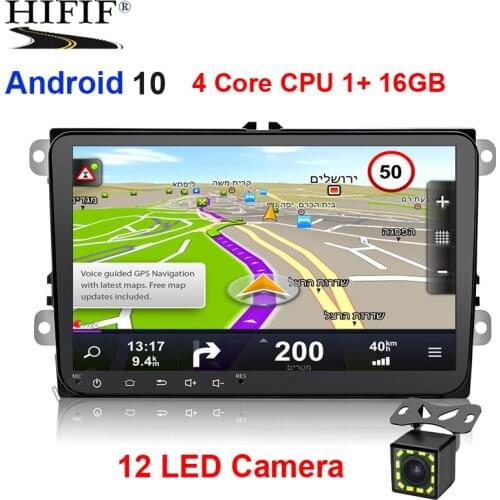 9" Android 10 Car GPS Navigation for VW Volkswagen GOLF 5, Polo Passat b5, Jetta Tiguan Touran Skoda,7708,canbus,steering wheel