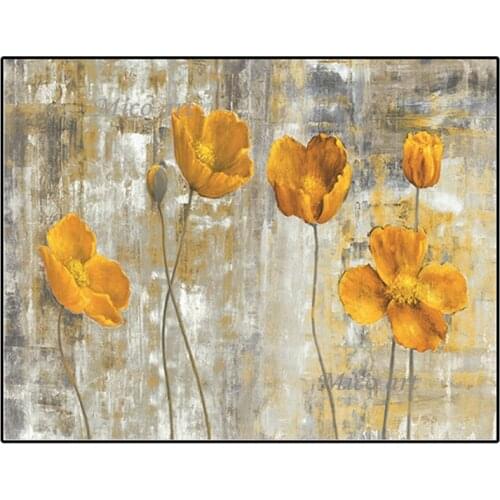 Abstract flowers on canvas oil painting 100% hand painted modern living room decoration painting wall picture tulips