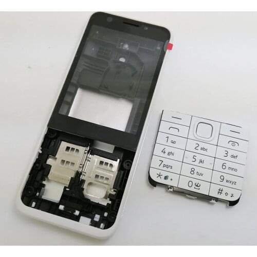 White Body Housing Cover and Keypad For Nokia 230 230ds RM-1172 RM-1126 and Screwdriver Open Tools Kit