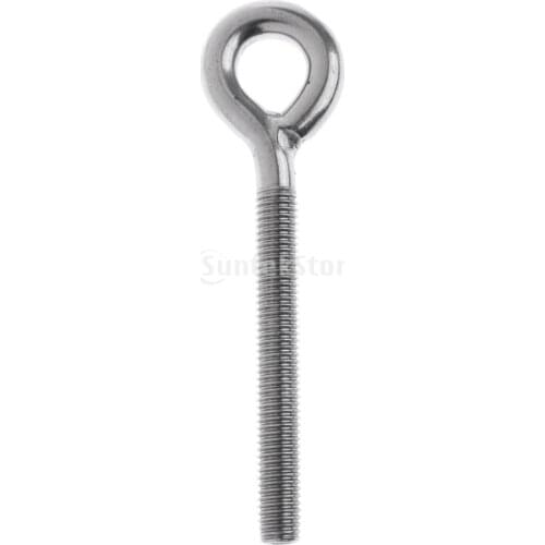 Heavy Duty 304 Stainless Steel Eyebolts Welded Eye Bolts Fastener Tool, Metric Thread M4 to M12, Tough & No Rust