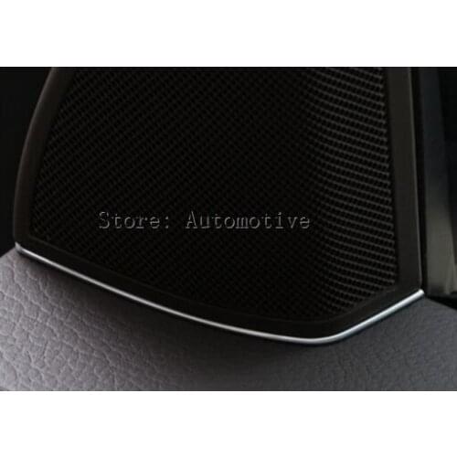 For Mercedes Benz GLK X204 GLK200 260 2009-2015 Car Styling Acessories ABS Chrome Door Speaker Trim Sequins
