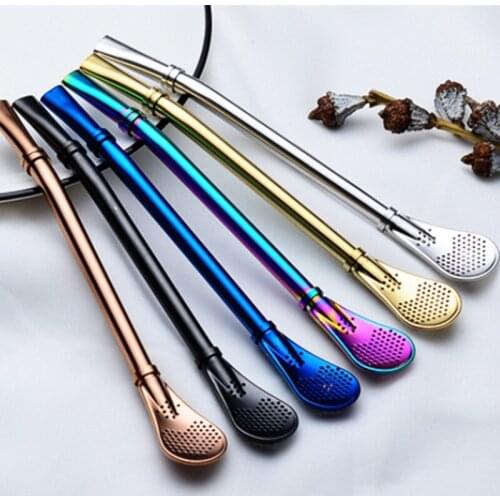 Coffee Spoons Stainless Creative Filter Spoon Teaspoon Dessert Snack Scoop Cute Love Heart Ice Cream Mini Straw Spoons Tableware