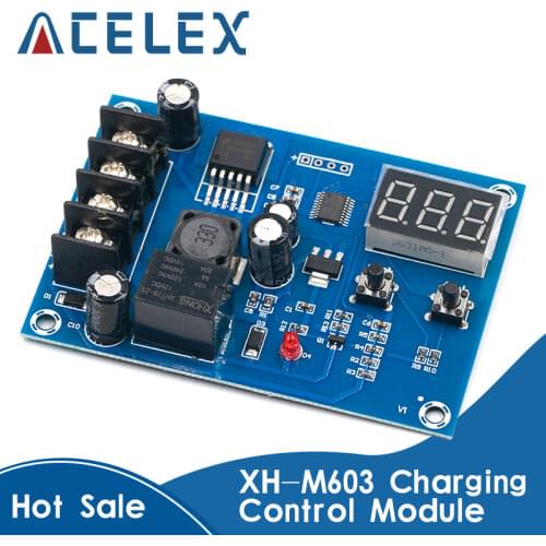XH-M603 Charging Control Module 12-24V Storage Lithium Battery Charger Control Switch Protection Board With LED Display NEW