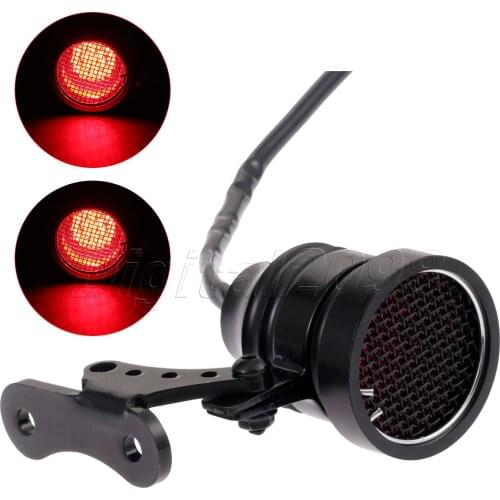 Yetaha Motorcycle Grill Tail Brake Stop Light License Plate for Honda Kawasaki Yamaha Suzuki Triumph Cafe Racer CB Bobber
