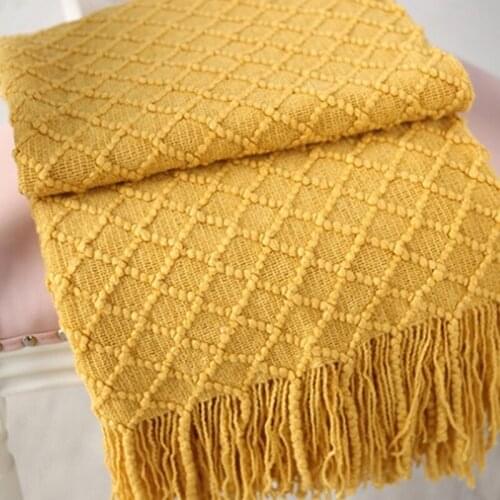 Nordic Knitted Throw Thread Blanket on the Bed Sofa Bed Cover Bedspread Home Travel Blankets Soft Towel Bed Plaid Tapestry