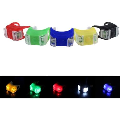 2019 New Silicone Bicycle Safety Lighting LED Light Lamp Flashlight Bike Rear Lights Cycling Lamp Flashlight Bicycle accessories