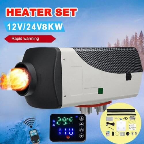 New Parking Fuel Air Heater Car Heater 1-8KW 12V Air Diesels Heater For Car Truck Battery Vehicles Auxiliary Heating Equipment
