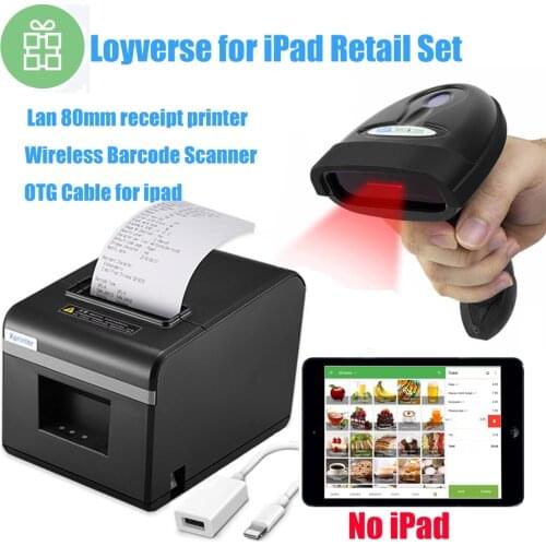 Online POS Machine System for Android Device Come With Thermal Printer and Barcode Scanner OTG Compatible Loyverse App to Sale