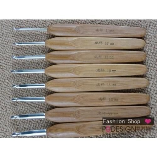 Wholesale 10pc/set 15set/lot Knitting Needle crochet Bamboo Knitted hook kits DIY hand Tool handicrafts NEEDLE-767152