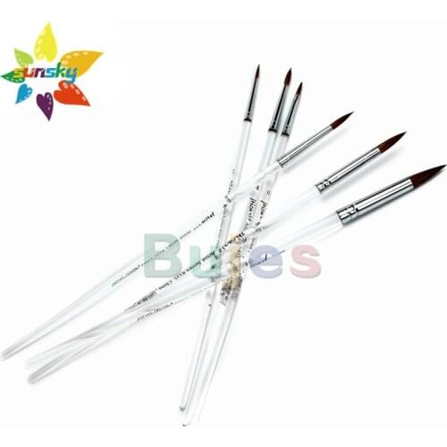 Original Phoenix 8335 High quality horse hair Transparent pen handle Watercolor gouache acrylic oil painting brush art supplies