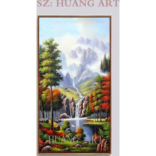 Landscape oil painting high quality landscape hand-painted decorative hotels and family and cafes and large murals porch corrido