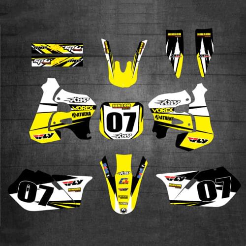 Full set of Motorcycle RM 250/125 Backgrounds Graphics Decals Stickers Kits for Suzuki RM250 RM125 RM 250 RM 125 1996 1997 1998