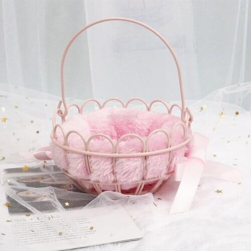 Portable Flower Arrangement Basket Desktop Sundries Storage Basket minimalist decoration photoshoot Christmas party supplies