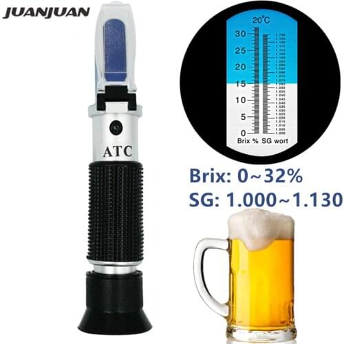 Handheld Optical Digital Brix Refractometer For Wine Sugar Beer Brix Test ATC Refractometer Meter 50%off