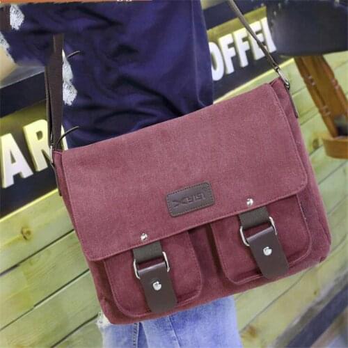 Casual Canvas Bag For Men Crossbody Bag Leisure Single Shoulder Bag Postman Bag mens Handbags