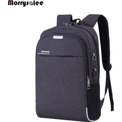 Laptop Backpack USB Charging 15.6 inch Anti Theft Women Men School Bags For Student High Quality Mens Bag