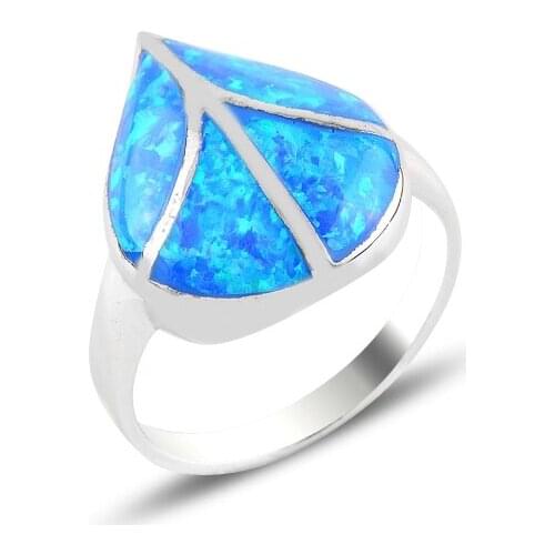 Silver 925 Sterling Opal Stone Ring