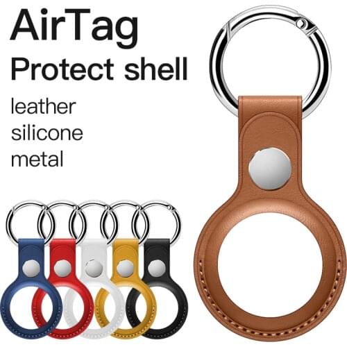 For Apple AirTag Silicone Protective Case Anti-scratch Portable Accessories Protector Cover for Air Tag tracker dog keychain